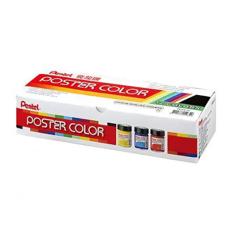 Pentel飛龍 POS4-12-廣告顏料12色組 
